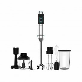 Cecotec Sauvasekoitin Power TitanBlack 1500 XL PerfectCream & Crush W Musta Lasi