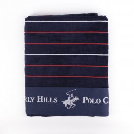 Strandhåndkle Beverly Hills Polo Club Blå 90 x 160 cm