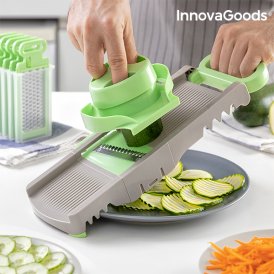 InnovaGoods 6-in-1 taitettava mandoliiniraastin Choppie Vihreä Ruostumaton teräs
