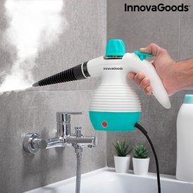 InnovaGoods Monikäyttöinen 9-in-1 kädessä pidettävä höyrypuhdstin lisävälineillä Steany 0, 35 L 3 Bar 1000W Musta