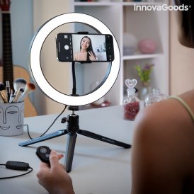 Selfie-rengasvalo kolmijalalla ja kaukosäätimellä Youaro InnovaGoods