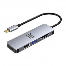 USB-keskitin Maillon Technologique MTHUB5 USB USB-C USB 3.0 MicroSD USB 3.2 USB-C 3.2 Gen 2 (3.1 Gen 2) USB-A 3.2