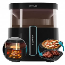 Cecotec Airfryer Cecofry&Grill Duoheat 6500 2200 W 6, 5 L Musta Ruostumaton teräs