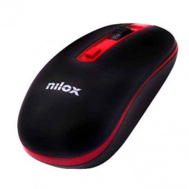 Langaton hiiri Nilox NXMOWI2002 1000 DPI Musta Musta/Punainen