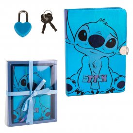 Päiväkirja Stitch Sininen 16,5 x 21 x 3 cm