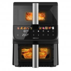 Cecotec Airfryer 10L 2000W Musta Cecofry DuoLevel 10000 DuoSize Window Touch 10 ohjelmaa Metalli