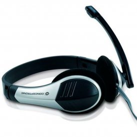 Conceptronic Kuulokkeet mikrofonilla Allround Stereo Headset Musta Hopeinen Muovi