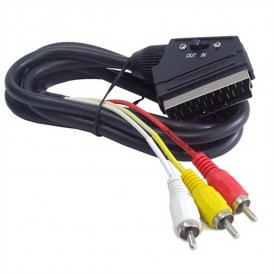 3 x RCA til SCART-Kabel GEMBIRD CCV-519-001 Svart