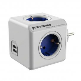 Allocacoc Kuutio monitoimiliittimillä Power Cube 1202BL/DEOUPC USB Valkoinen