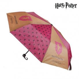 Foldbar Paraply Harry Potter Rødbrun (Ø 50 cm) Rød