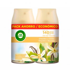 Ilmanraikastimen Täyttöpakkaukset Air Wick Freshmatic Vaniljauute (2 x 250 ml)