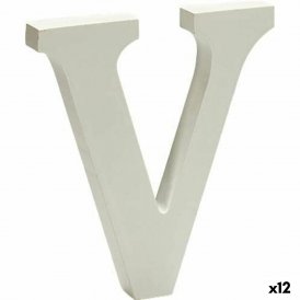 Pincello Kirjain FOAM LETTER V (12 osaa) Valkoinen