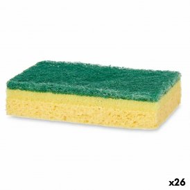 Scheuerschwämme-Set Gelb grün Cellulose Abrasive Faser 10,5 X 6,7 X 2,5 cm