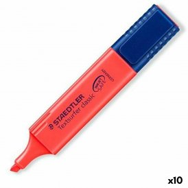 Staedtler Fluoresentti tussi Textsurfer Classic Punainen 10 osaa