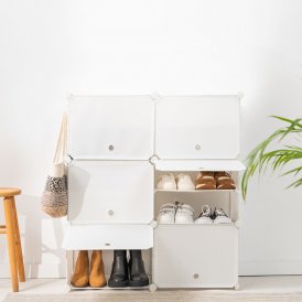 Kannettava modulaarinen kenkäteline InnovaGoods Valkoinen