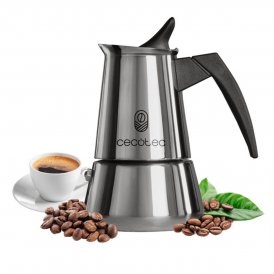 Cecotec Mokkapannu ruostumaton teräs 6 kup Pia Piccolina 600 tippalukko ergonominen