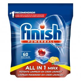 Finish Alt-i-ett Sitronoppvasktabletter (60 Vask)