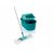 Leifheit Mop with Bucket Sininen Muovinen Yhdiste 8 L Turkoosi Ruostumaton teräs
