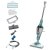 Black & Decker musta & Decker musta & Decker Höyrypuhdistin Steam-Mop 500 ml 1600 W Valkoinen