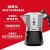 Bialetti Vanhanaikainen Italialainen Mokkapannu BRIKKA Musta Alumiini 2 Puodeliai