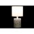 Pöytälamppu DKD Home Decor Valkoinen Beige Puuvilla Kivitavara 220 V 40 W (2 pcs) (14 x 14 x 26.5 cm)