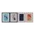 Maalaus DKD Home Decor S3013651 Linnut Trooppinen (35 x 2 x 45 cm) (4 osaa)