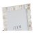Kuvakehys DKD Home Decor S3016082 Metalli Valkoinen Helmiäinen (15 x 1,5 x 19,5 cm)