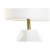 Pöytälamppu DKD Home Decor Valkoinen Polyesteri Metalli Keraminen 220 V Kullattu 50 W (20 x 20 x 37 cm)