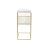 DKD Home Decor Lehtiteline Kullattu Metalli Peili 48 x 35 71 cm