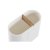DKD Home Decor Hammasharjateline Valkoinen Luonnollinen Bambu polypropeeni 11, 5 x 5, 10, cm (12 osaa) Keramiikka