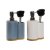DKD Home Decor 2-in-1 pesuaineannostelija keittiön altaaseen Bambu Ruostumaton teräs Dolomite 11, 5 x 6, 18, cm (2 osaa) Valkoin