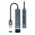Hub USB 4 Poorten NANOCABLE 10.16.4402 USB 3.0 Grijs