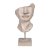 BigBuy Home Koristehahmo beige Kasvot 12, 5 x 13, 27, cm Metalli