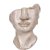 BigBuy Home Koristehahmo beige Kasvot 12, 5 x 13, 27, cm Metalli
