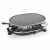 Princess Raclette 8 Oval Stone Grill Party Musta Harmaa