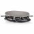 Princess Raclette 8 Oval Stone Grill Party Musta Harmaa