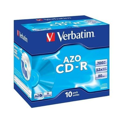 CD-R Verbatim Crystal 10 osaa 700 MB 52x
