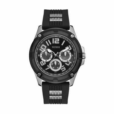 Guess Miesten rannekellot GW0051G1 Ø 45 mm (Ø 46 mm) Musta Ruostumaton teräs