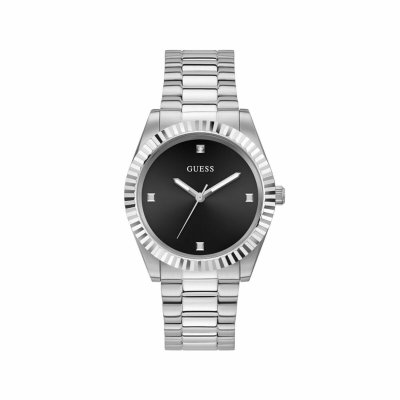 Guess Miesten rannekellot GW0542G1 (Ø 42 mm) Musta Ruostumaton teräs