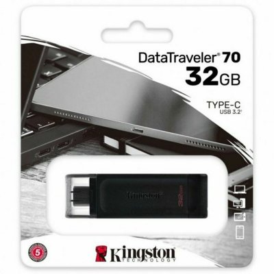Kingston USB-tikku DT70/128GB Musta 128 GB