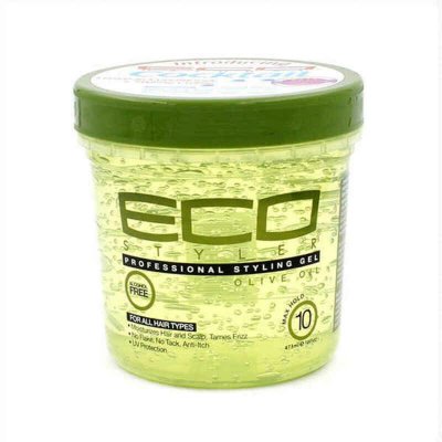 Keskivoimakas kiinnitysgeeli Eco Style I811A Oliiviöljy (473 ml)