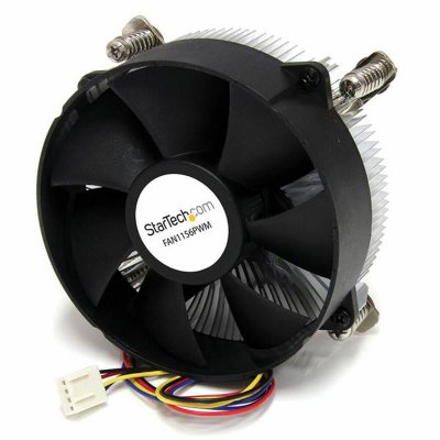 Startech CPU-tuuletin FAN1156PWM LGA 1155 1156 Musta Alumiini