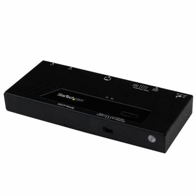 Startech HDMI-kytkin VS221HDQ 1920 x 1200 px Musta Alumiini