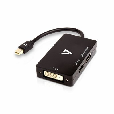 V7 Mini DisplayPort - VGA/DVI/HDMI adapteri V7MDP-DPDVIHDMI-1N Musta