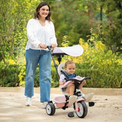 Smoby Kolmipyörä Paseo para bebés Pinkki Vaaleanpunainen Muovi