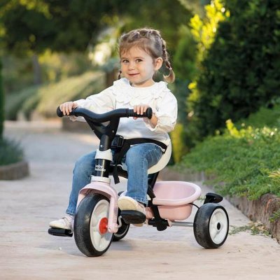 Smoby Kolmipyörä Paseo para bebés Pinkki Vaaleanpunainen Muovi