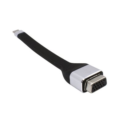 USB C - VGA Adapteri i-Tec C31FLATVGA60HZ FHD Joustava Musta