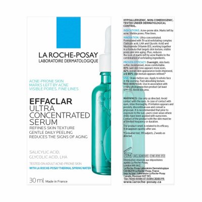 La Roche Posay Kuoriva seerumi EFFACLAR 30 ml Tiiviste Valkoinen