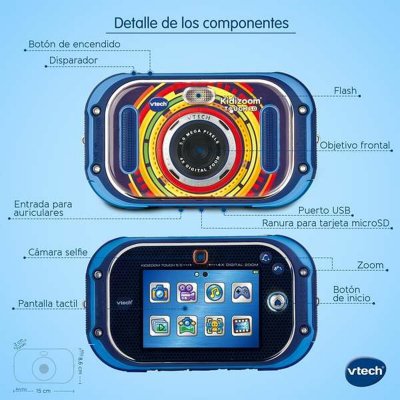 Vtech Lasten digikamera Kidizoom Touch 3, 5" 5 Mpx Sininen Muovi