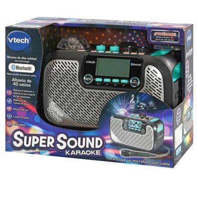 Vtech Kaiutin karaokemikrofonilla Super Sound Musta Muovi